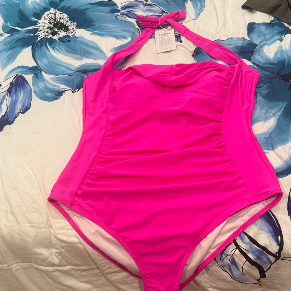 Vibrant Pink Women's One Piece Swimsuit